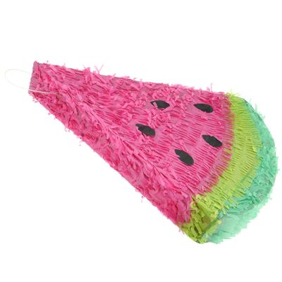 STOBAZA Large Watermelon Pinata Filled Plaything for Fiesta Party Decorations Candy Smash Holder for Birthday and Festival Celebrations Fun Activity for Family and Friends Gatherings
