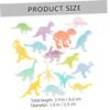 BESPORTBLE 16Pcs Small Glow Dinosaur Luminous Dinosaur Models for Party Favors Glow in Dark Prehistoric Creature Figures Birthday Decorations view 2