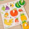 Childrens Educational Montessori Learning Board with Hand Grasp (Animal Bugs Dinosaurs) view 3
