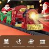 Christmas Train Set for Under The Tree with Lights,Electric Train Sets with Light & Sounds,Smoke Effect,Xmas Trains Set Under Christmas Tree,Perfect Holiday or Birthday Gift view 2