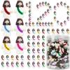 120 Pcs Little Jesus Figures Rubber Mini Jesus Figurines in Bulk Tiny Baby Jesus Loves You Figures With Bottle for Hide and Seek Easter Egg Fillers Egg Hunt Party Favors Gifts (6color*120) view 1
