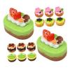 Toyvian 20pcs Miniature Doll House Cake Models Fake Fruit Dessert Decorations for DIY Crafting Mini Cake Model view 1
