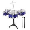 Abaodam Mini Jazz Drum Set for Plastic Musical Instrument Small Drum Kit for Beginner Percussion Set Enhancing Creativity and Concentration view 1