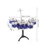 Abaodam Mini Jazz Drum Set for Plastic Musical Instrument Small Drum Kit for Beginner Percussion Set Enhancing Creativity and Concentration view 2