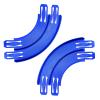 K TOMOTO Curved Track Pieces 90 Degree Banked Turn Compatible with Hot Wheels, Double Racetrack Connector, 2 Packs view 1