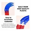 K TOMOTO Curved Track Pieces 90 Degree Banked Turn Compatible with Hot Wheels, Double Racetrack Connector, 2 Packs view 3