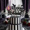 1Pack Addams Happy Birthday Cake Topper - Spider Web Thing Hand Girl Cake Decoration Addams Birthday Party Supplies For Kids And Fans Of The Iconic Character view 3