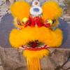 10 in Lion Dance Mascot Costume Chinese Traditional Dragon and Lion Dance for 125cm-155cm Height Party Carnival Festivall New Year, Halloween and School Events(Yellow,Large size) view 2