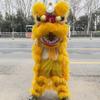 10 in Lion Dance Mascot Costume Chinese Traditional Dragon and Lion Dance for 125cm-155cm Height Party Carnival Festivall New Year, Halloween and School Events(Yellow,Large size) view 3