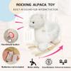 Baby Rocking Horse, Plush Alpaca Rocking Horse with Music view 3