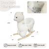 Baby Rocking Horse, Plush Alpaca Rocking Horse with Music view 4