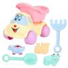 BESTonZON 6pcs Beach Playing Set Small Lightweight Sand Tools for Creative Plastic Shovel and Dump Truck Promotes Imagination and Color Cognizance for Outdoor Sandbox Fun view 1