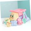 BESTonZON 6pcs Beach Playing Set Small Lightweight Sand Tools for Creative Plastic Shovel and Dump Truck Promotes Imagination and Color Cognizance for Outdoor Sandbox Fun view 3