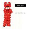 12 in Lion Dance Mascot Costume Chinese Traditional Dragon And Lion Dance for Height 130-180cm, Various Festivals, Carnivals, New Year's Day(Red,Small style) view 2