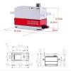 1509MG Metal Gear Coreless Digital Low Profile Servo 12.8kg.cm 0.07sec view 3