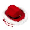 Alvivi Kids Western Santa Hat with Real Jingle Bells Adjustable Chin Strap for Secure Fit Fun Christmas Party Hat Red One Size view 3