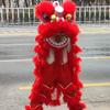 10 in Lion Dance Mascot Costume Chinese Traditional Dragon and Lion Dance for 125cm-155cm Height Party Carnival Festivall New Year, Halloween and School Events(Red,Small size) view 1