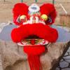 10 in Lion Dance Mascot Costume Chinese Traditional Dragon and Lion Dance for 125cm-155cm Height Party Carnival Festivall New Year, Halloween and School Events(Red,Small size) view 2