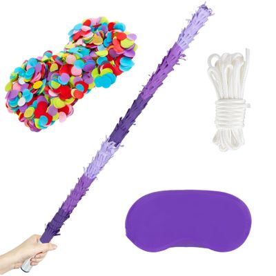 PCFING 30 Inch Piata Stick Kit Purple Very Sturdy Will Not Break, Suitable for Boys Girls Adults Can Have Fun at Any Party