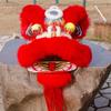 10 in Lion Dance Mascot Costume Chinese Traditional Dragon and Lion Dance for 125cm-155cm Height Party Carnival Festivall New Year, Halloween and School Events(Red,Large size) view 2