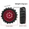 4Pcs Wheel Hub Tires 72mm*26mm Compatible with ARRMA 1/16 Mojave GROM RC Short Course Truck (Red) view 2