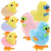 BESPORTBLE 6pcs Easter Wind-up Chicken for Clockwork Walking Cartoon Eggshell Design Fun Party Favors and Classroom Prizes Compact and Easy to Grasp view 1
