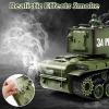 Supdex 1/18 Soviet Union KV2 RC Tank, 2.4G Army Model Toy with Smoke, Sound and Lights, 165ft Remote Control, All-Terrain Indoor Outdoor Toy for Kids & Adults view 4