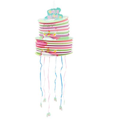 BESPORTBLE Creative Unicorn Pull String Pinata Party Game for Birthday Decoration Mini Folding Pinata Filled with Candy and Confetti Fun for S Celebration and Decor
