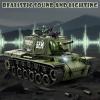 Supdex 1/18 Soviet Union KV1 RC Tank, 2.4G Army Model Toy with Smoke, Sound and Lights, 165ft Remote Control, All-Terrain Indoor Outdoor Toy for Kids & Adults view 4