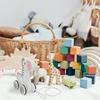 JOINPAYA Wooden Pull Cartoon Animal Zebra Traction Cart for Safe Material Walking Pull Along for Fun Educational Play view 3