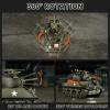 DBshoot 1/18 M4A3 Sherman RC Tank, Smoke, LED Light, Sound, 15 Channel Remote Control Tank, Army Toys with Recoil Force, 60 Minutes Playing Times, Excellent Gift for Kids and Adults Collectors. view 3