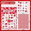 Fairooth 32 Players Valentines Day Bingo Cards for Kids Adults Valentine Party Game Cards Valentines Bingo Game Crafts for School Classroom Family Games Large Group Activity Valentine Party Supplies view 2