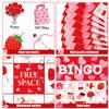 Fairooth 32 Players Valentines Day Bingo Cards for Kids Adults Valentine Party Game Cards Valentines Bingo Game Crafts for School Classroom Family Games Large Group Activity Valentine Party Supplies view 4