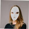 Abaodam 2pcs DIY Unpainted White Blank Fox Face Masks for Painting Lightweight PVC Full Face Masquerade Masks for Halloween Party Costume Craft and Cosplay Random Color view 4