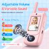 Video Walkie Talkies for Kids, 2 Pack Rechargeable Walkie Talkies with Screen and 4 Voice Changer, Christmas Birthday Gifts for Boys and Girls Ages 3-12, Indoor Outdoor Toys for Family Games, Camping view 3