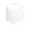 Abaodam 4pcs White Animal Themed DIY Blank Masks for Painting Smooth PVC Fox and Rabbit Face Masks for Masquerade Parties Costume Accessory for Creative view 2