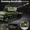 Supdex 1/18 Soviet Union T34 RC Tank, 2.4G Metal Track Army Model Toy with Smoke, Sound and Lights, 165ft Remote Control, All-Terrain Indoor Outdoor Toy for Kids & Adults view 2