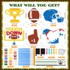 24 Set Football Party Favors - Football Birthday Party Supplies - Non-Toxic DIY Wooden Paint Crafts - with Magnet Luminous Pen - American Rugby Birthday Goodie Bags Gifts Prizes for Kids Boys Toddler view 4