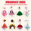 8 Set 7 Inch Desk Goose Outfits Holiday Set  Christmas, Valentine Mini Desk Goose Clothes Felt Costumes, Cute Seasonal Desk Goose Accessories for Magnetic Geese or Duck Statue, Desktop Motion Toys view 2