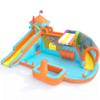 10 in 1 Inflatable Bounce House with Double Slides 750W Blower, Toy Stand, Splash Pool, Climbing Wall, Jumping, Water Cannon, Basketball, Bouncy House for Kids Indoor Outdoor, Orange view 1
