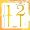 10Pcs Gold Acrylic Number Cake Toppers0-9 Set Gold Number cake decorations Personalized Cake Decors for Birthday Parties Anniversary view 4