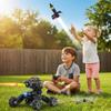 Rocket Launcher Model Rocket Kit, Ultra-High Flying Outdoor Toys, Black + Deformable RC Tank Car with Drift, Hand Gesture Control Dual-Mode, Lights, Spray & Music, 2.4GHz, Fighting Bullets, Kids 8-12 view 1