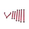 for Axial for SCX24 90081 for Mini 4WD Metal All Car Pull Rod Rc for Climbing Parts Accessories and Upgrades Replacement and Repair RC Car DIY Parts(Red) view 1