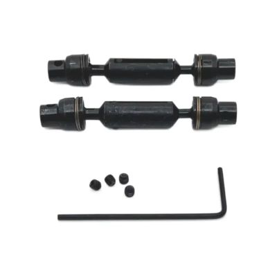 for WPL C64 C74-1 JA11 1/16 Metal Front and Rear Drive Shafts RC Car Tracked Vehicles Parts Accessories and Upgrades Replacement Repair RC Car DIY Parts(Black)