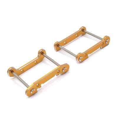 for Wltoys 144001 144002 144010 124018 124019 124017 124016 Metal Front and Rear for Swing Arm Mounts Rc Car Parts Accessories Replacement RC Car DIY Parts(Yellow)