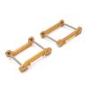 for Wltoys 144001 144002 144010 124018 124019 124017 124016 Metal Front and Rear for Swing Arm Mounts Rc Car Parts Accessories Replacement RC Car DIY Parts(Yellow) view 1