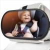Baby Car Mirror, Rear Facing Car Seat Mirror Safety for Infant Newborn, Clear Wide View, 360 Rotation, Easily Observe the Baby Move, Secure, Shatterproof(Black) view 1