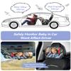 Baby Car Mirror, Rear Facing Car Seat Mirror Safety for Infant Newborn, Clear Wide View, 360 Rotation, Easily Observe the Baby Move, Secure, Shatterproof(Black) view 3