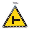 Customizable Solar LED Traffic Sign - 24" Blinking Street Light, Waterproof IP65, Solar-Powered Safety Sign for Highways & Pedestrian Crossings, Red Color view 1