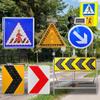 Customizable Solar LED Traffic Sign - 24" Blinking Street Light, Waterproof IP65, Solar-Powered Safety Sign for Highways & Pedestrian Crossings, Red Color view 3